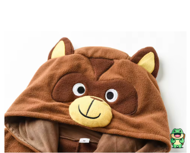 Grenouillère Ours Brun Enfant – Image 2