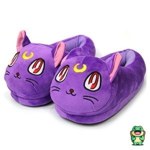 Chaussons Chat Violet