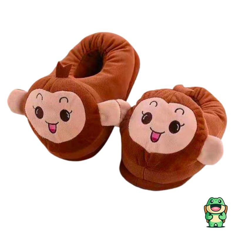 pantoufles singe jungle