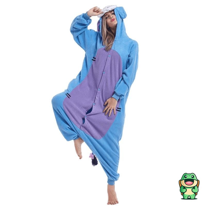 Grenouillère (combinaison Pyjama) Homme En Polaire Peluche - Chaud, Avec Capuche, Tailles S à 6XL