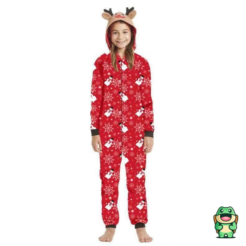 Grenouillère De Noël Pour Enfant - Motif Bonhomme De Neige - Tissu Polaire Doux - Inclut Une écharpe - Taille Unique Ajustable