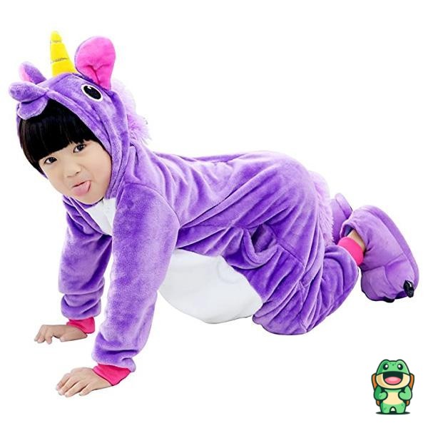 Grenouillère Licorne Violet Enfant – Image 3