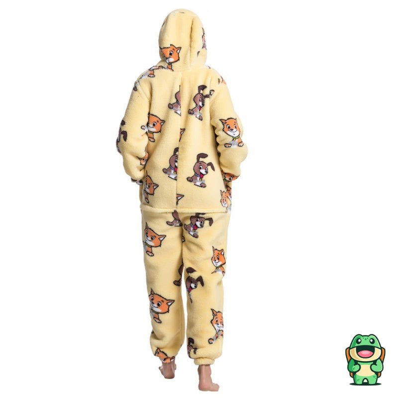 Grenouillère Pyjama Pilou Chien Chat Enfant – Image 2