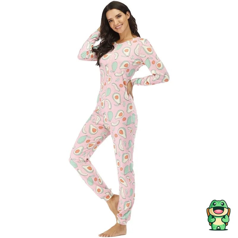 Grenouillère Pyjama Rose Avocats Femme – Image 4