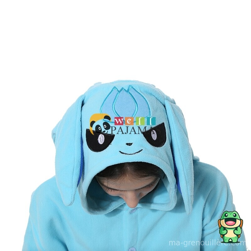 Dos de Chaussons Givrali Bleu Pokémon avec coupe ample et finition soignée