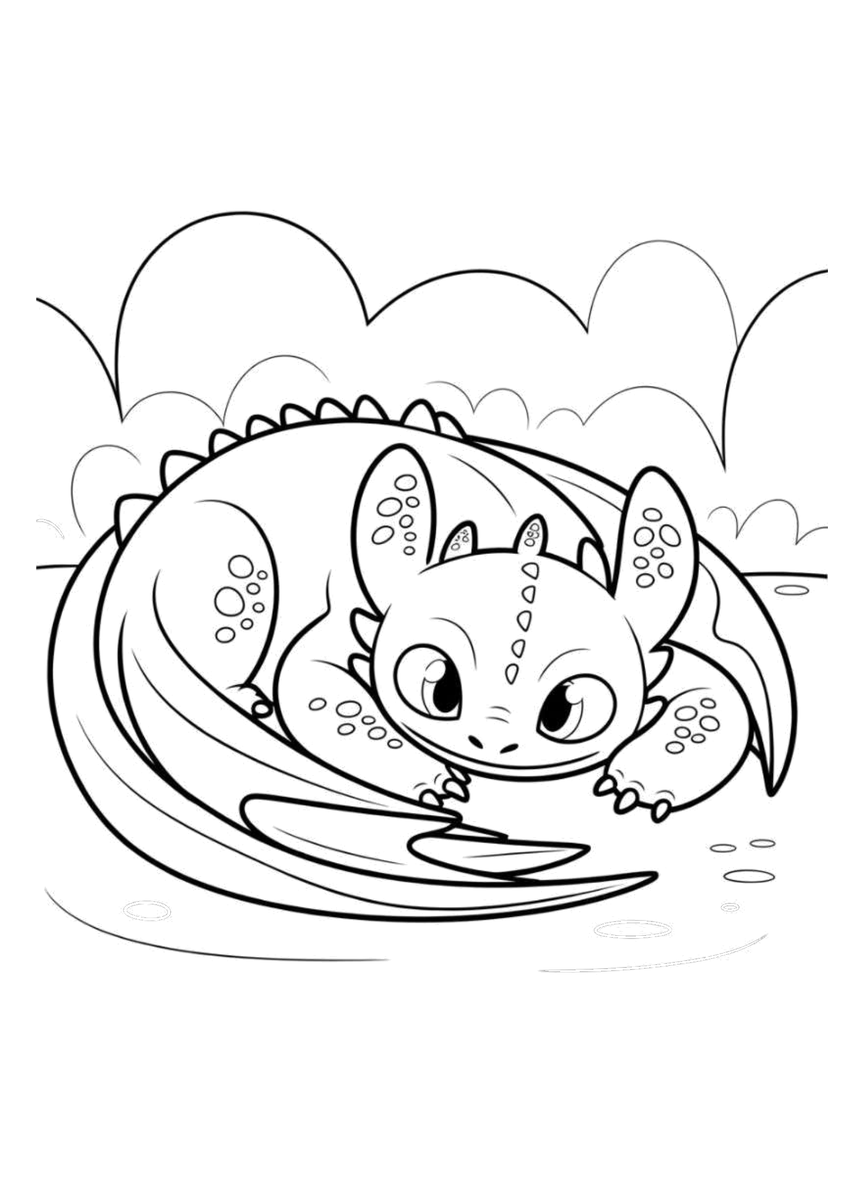 Coloriage Krokmou à imprimer : dessin 4 sur 12