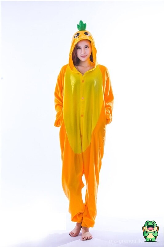 Capuche de la grenouillère Carotte Vive adulte