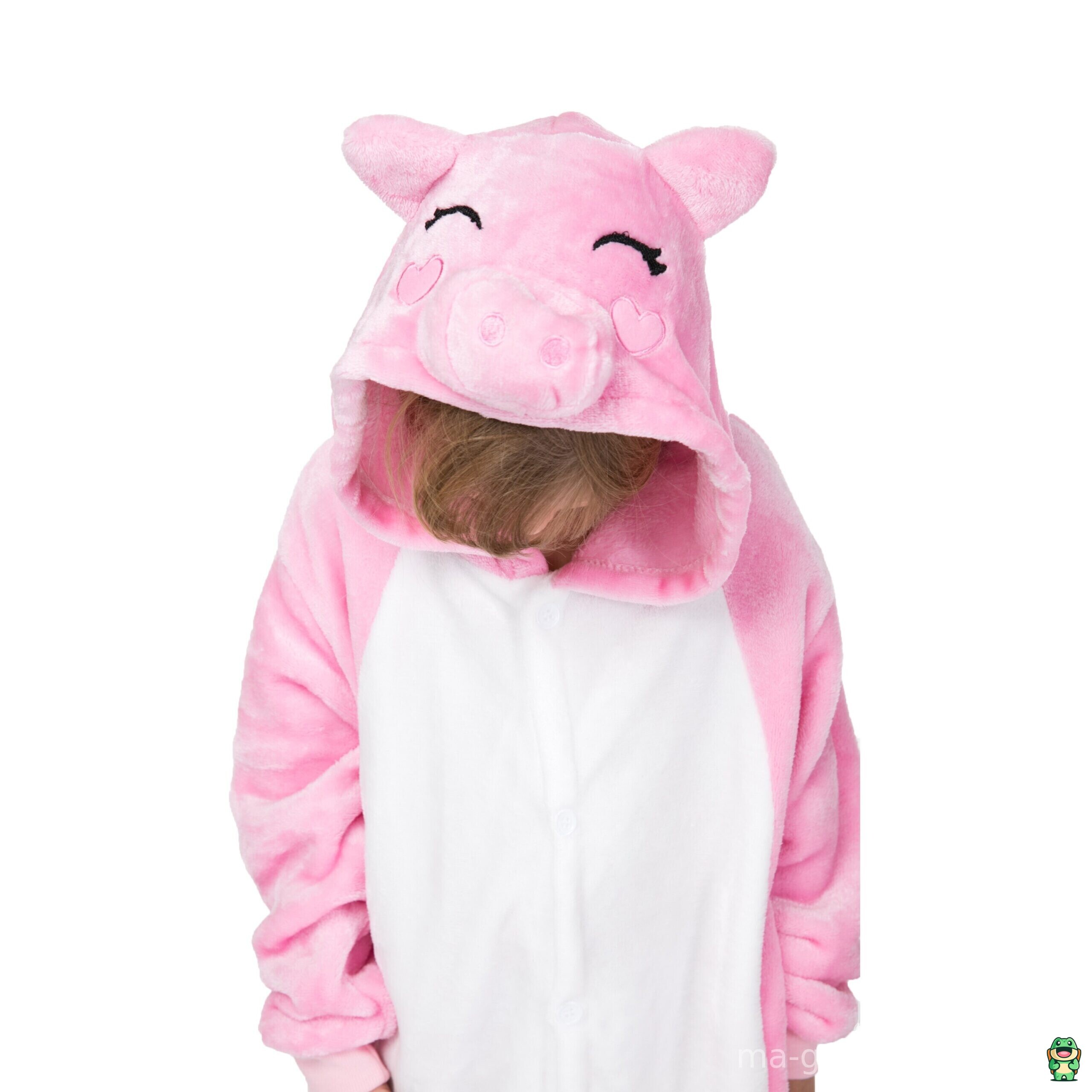 Grenouillère cochon portée par un enfant pendant une soirée pyjama