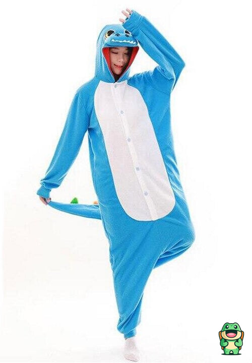 Détail de la flanelle douce de la grenouillère dragon bleu