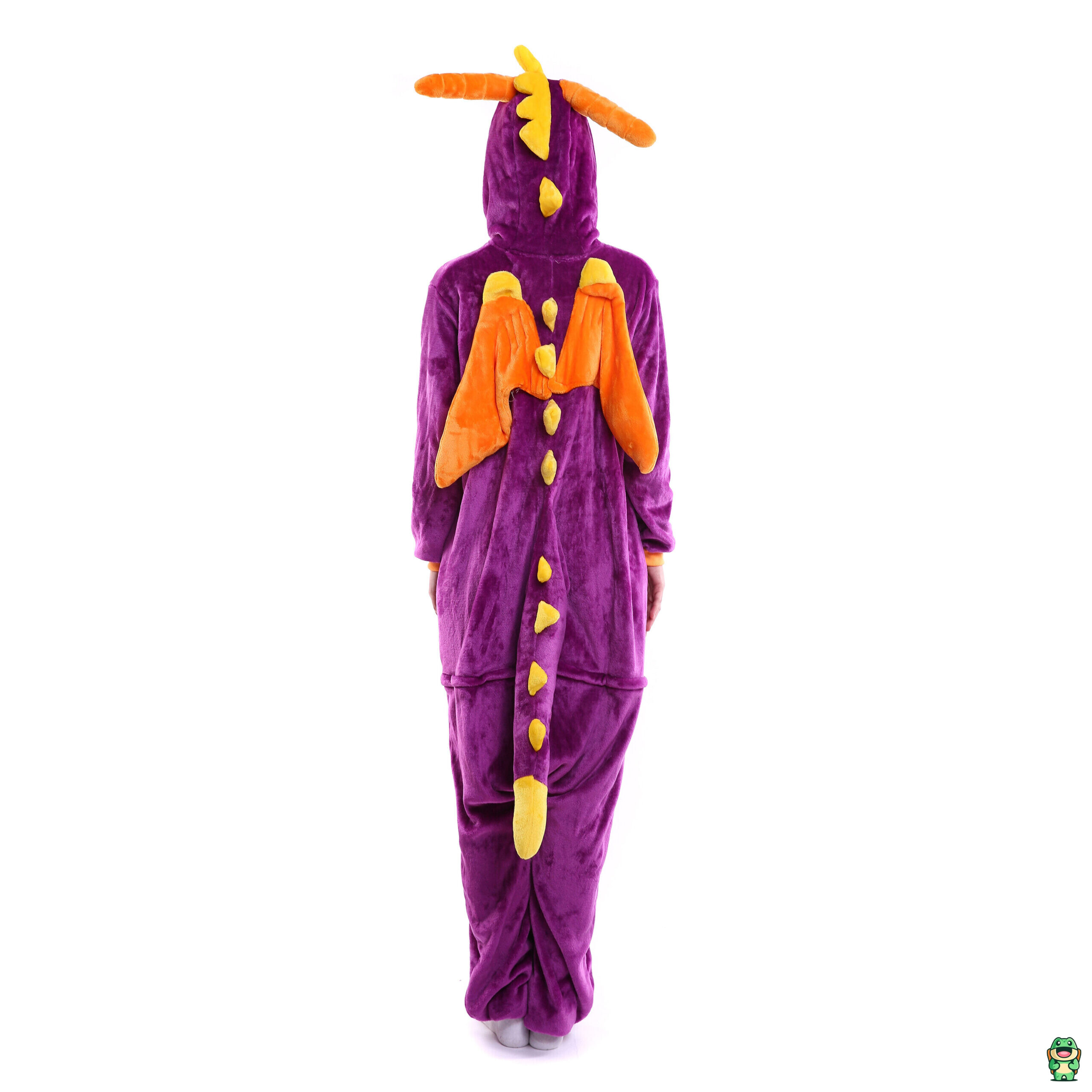 Détail de la flanelle douce de la grenouillère dragon