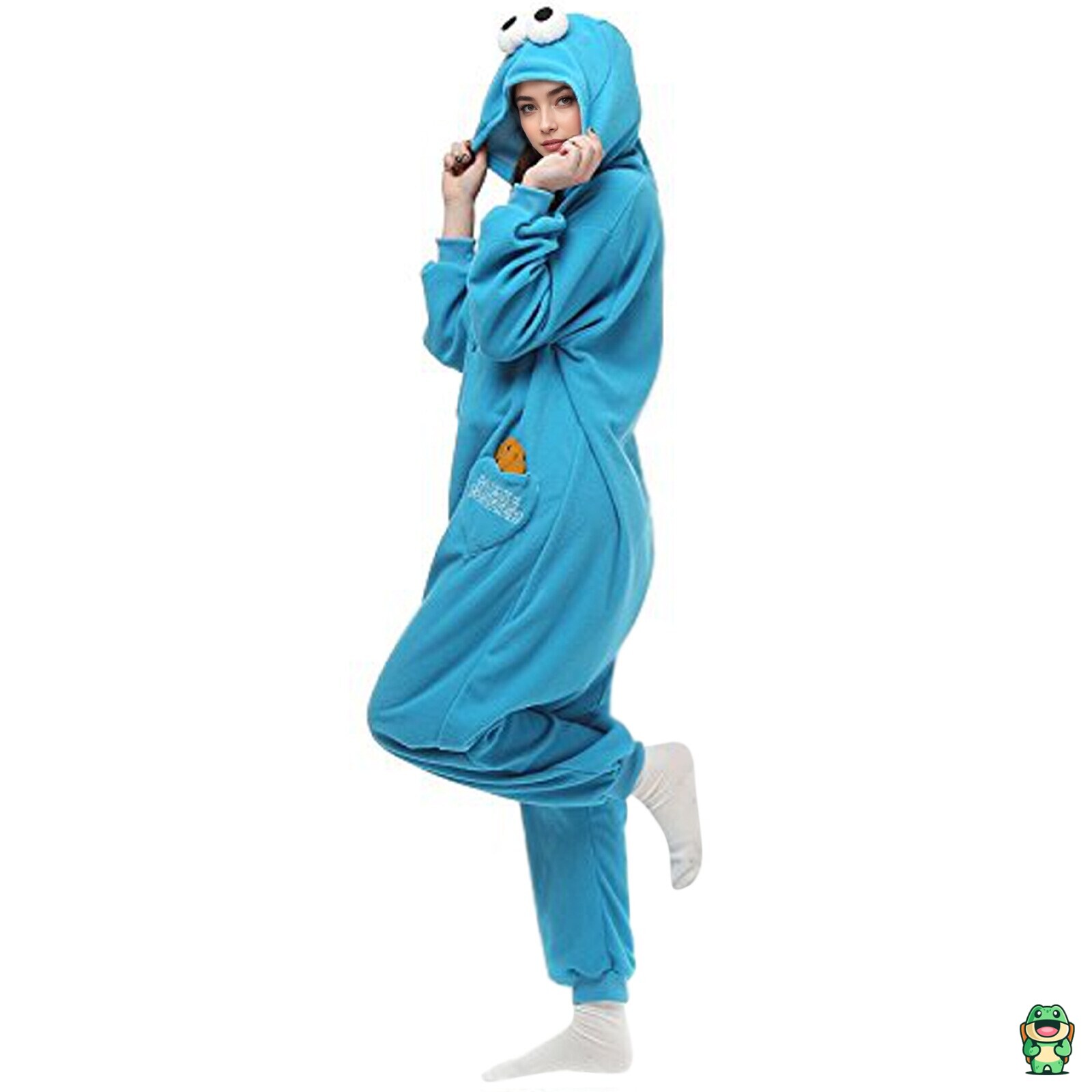 Capuche de la grenouillère Elmo Cookie Monstre avec visage détaillé