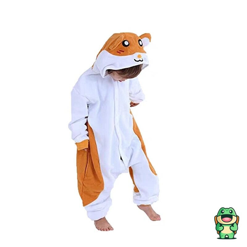 Capuche de la grenouillère Hamtaro avec oreilles rondes