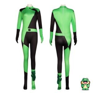 Vue de face de la grenouillère Kim Possible Shego Méchante
