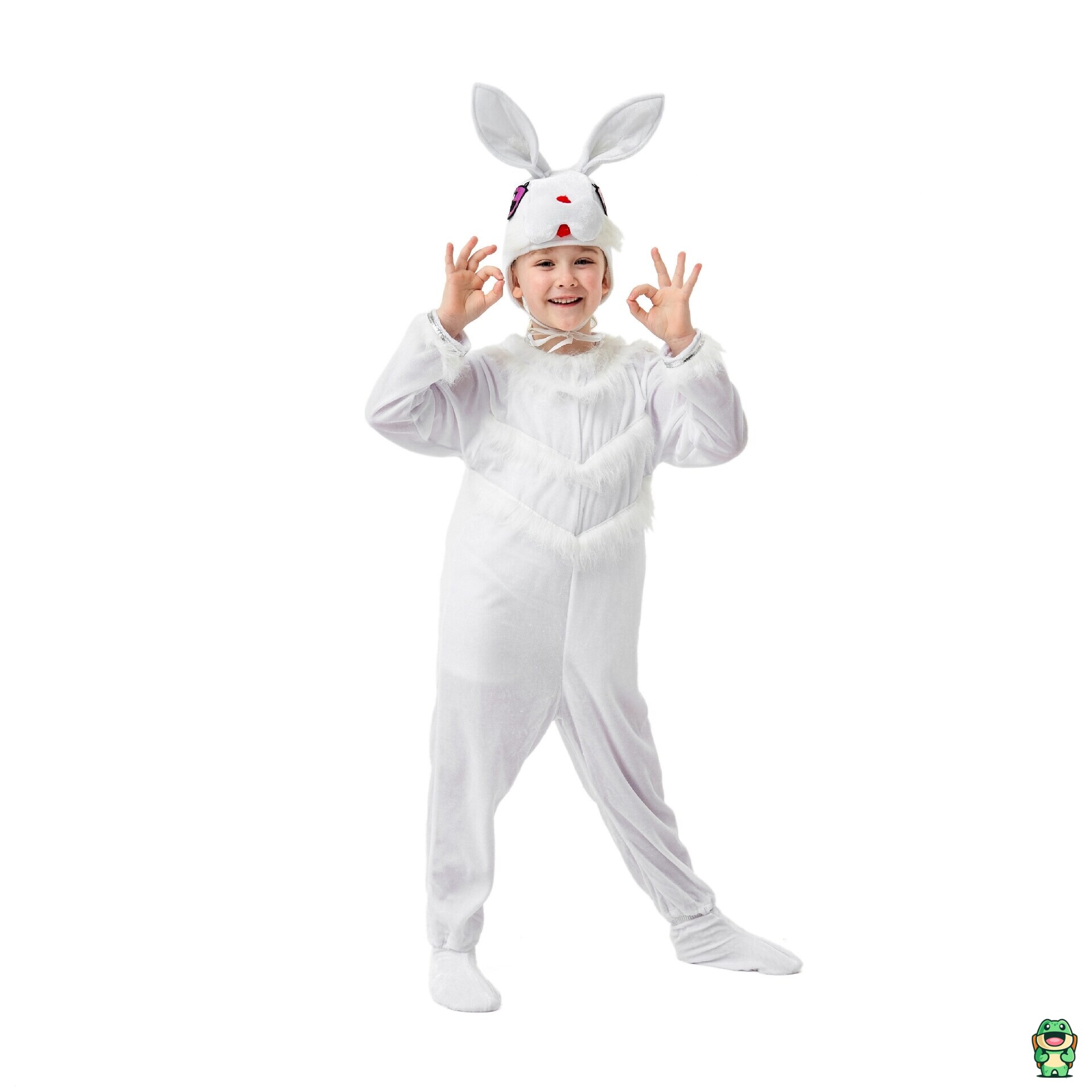 Grenouillère lapin enfant portée pour jouer à la maison