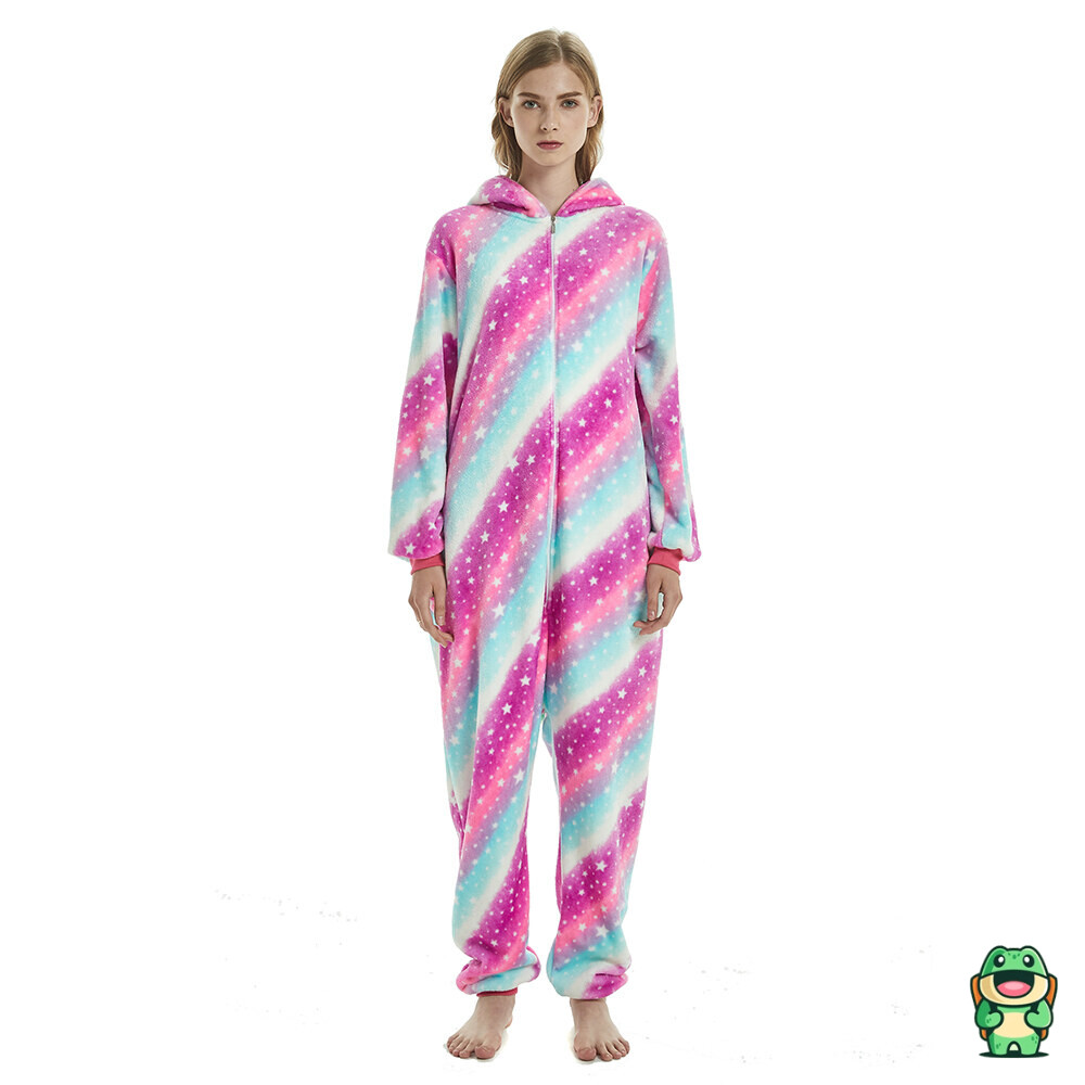 Capuche de la grenouillère licorne rose avec corne