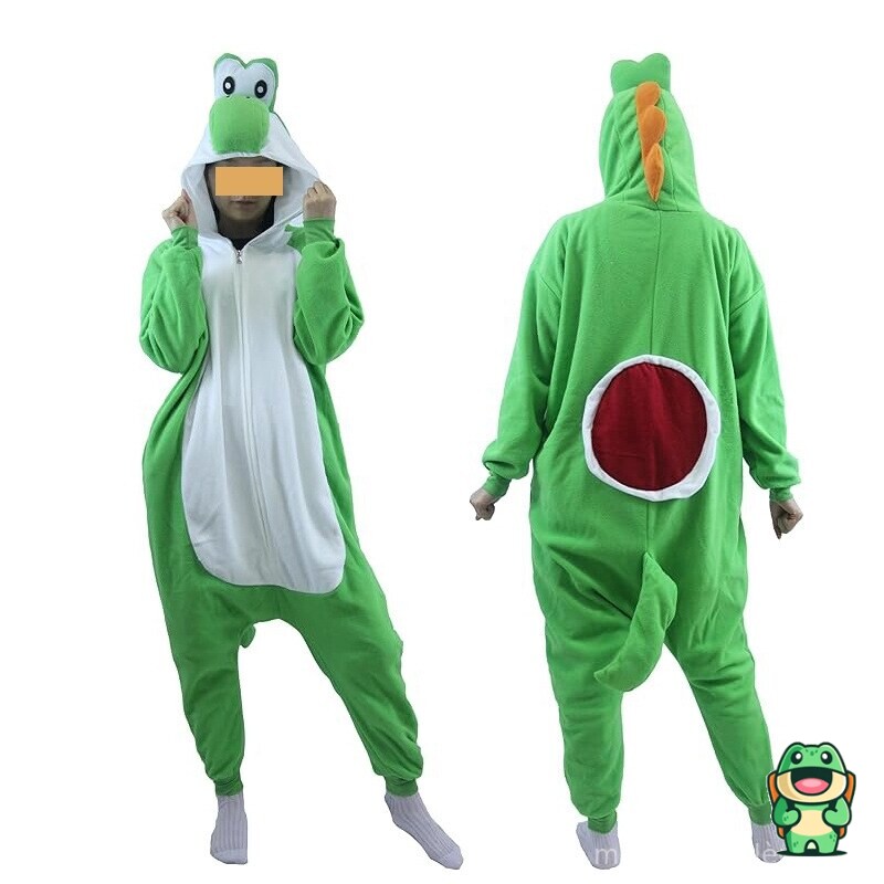 Dos de la grenouillère Mario Yoshi avec coupe confortable