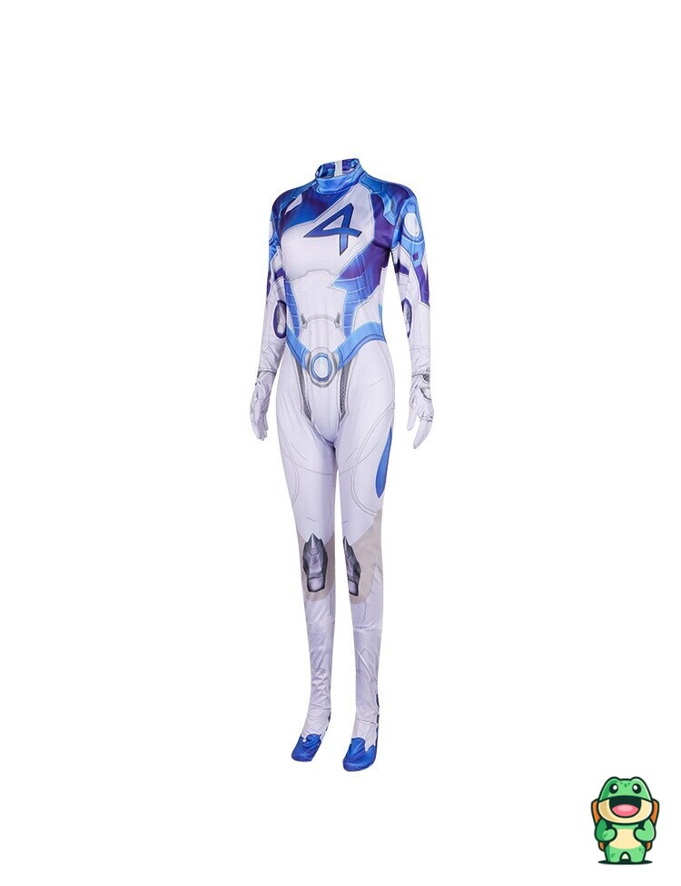 Détail de la matière flanelle douce bleue de la grenouillère Marvel Rivals