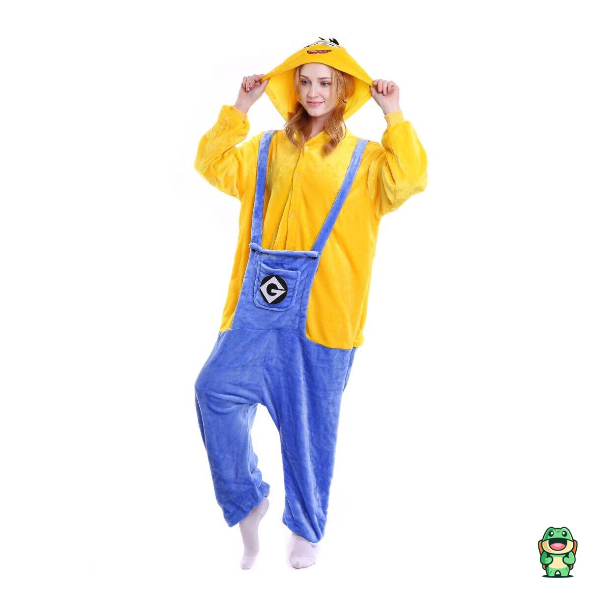 Grenouillère Minions adulte portée en tenue détente