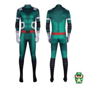 Vue de face de la grenouillère My Hero Academia Izuku Midoriya adulte