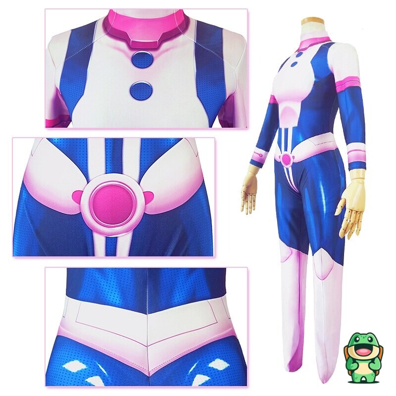 Grenouillère Ochaco Uraraka portée en pyjama manga