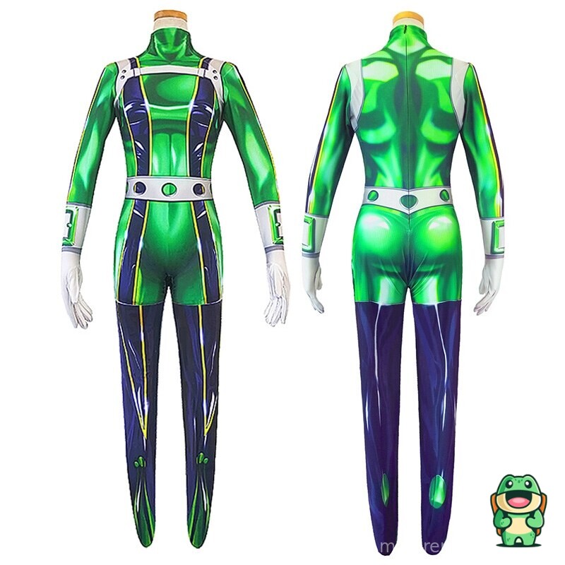 Vue de face de la grenouillère Tsuyu Asui adulte