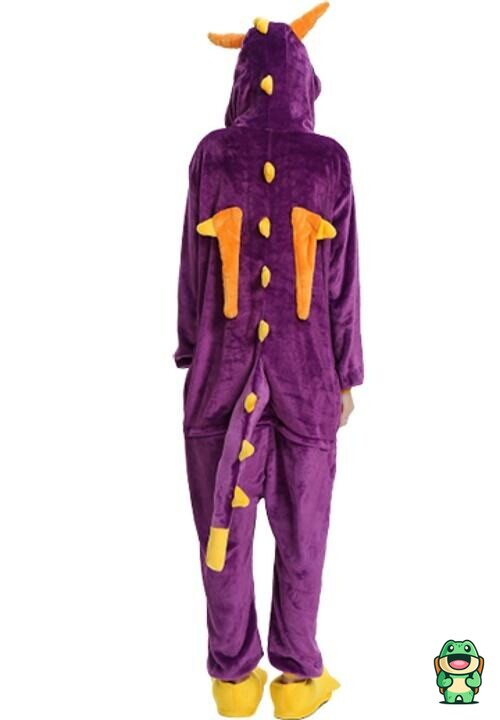Capuche de grenouillère Spyro avec détails de personnage