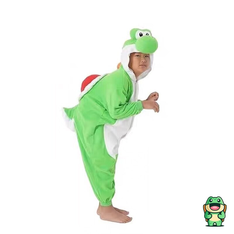 Détail matière douce du pyjama Yoshi Familly