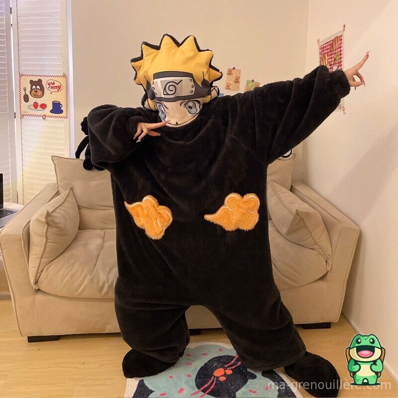 Détail de la polaire douce Uzumaki Naruto