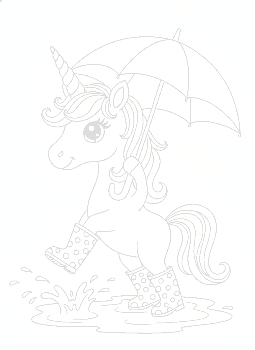 Coloriage Licorne à imprimer : dessin 10 sur 12